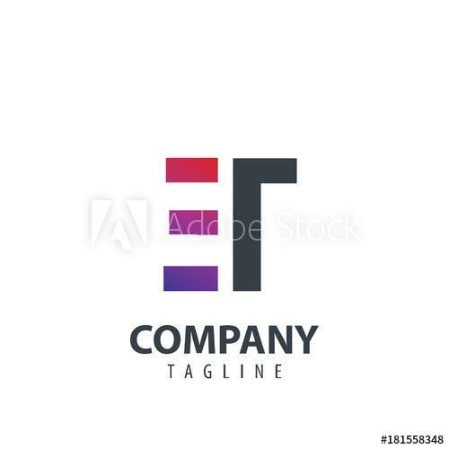 Et Logo - Initial Letter ET Design Logo this stock vector and explore