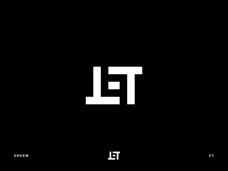 Et Logo - ET monogram & ambigram by Erdem Tonyalı on Dribbble