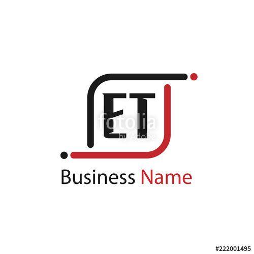 Et Logo - Initial Letter ET Logo Template Design