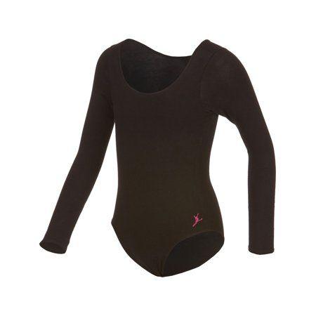 Capezio Logo - Long Sleeved Leotard with Logo Embroidery