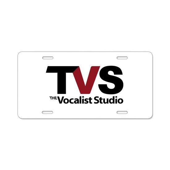 Vocalist Logo - The Vocalist Studio Aluminum License Plat