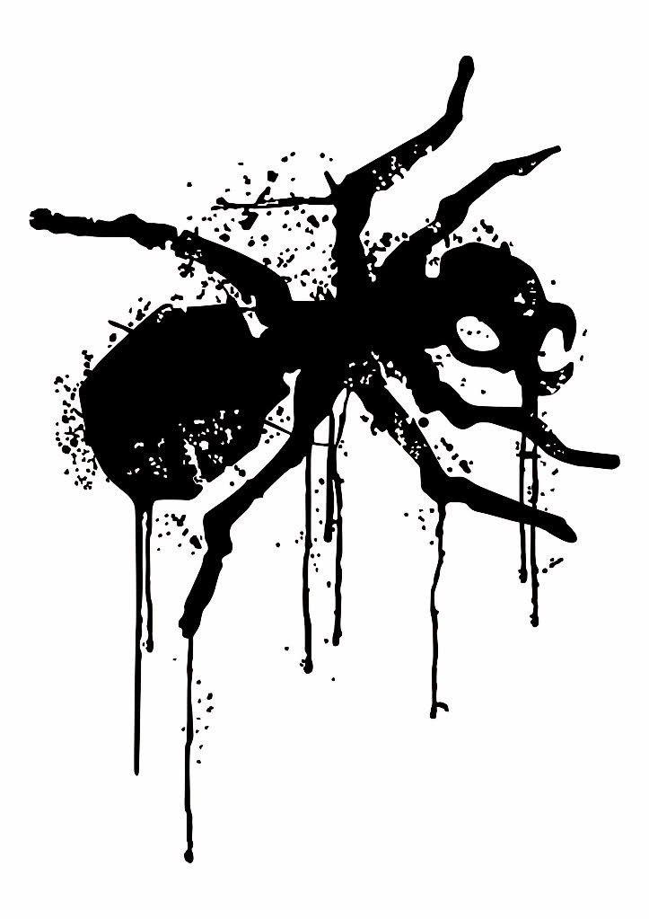 Prodigy Logo - Black prodigy ant logo in smudges tattoo design