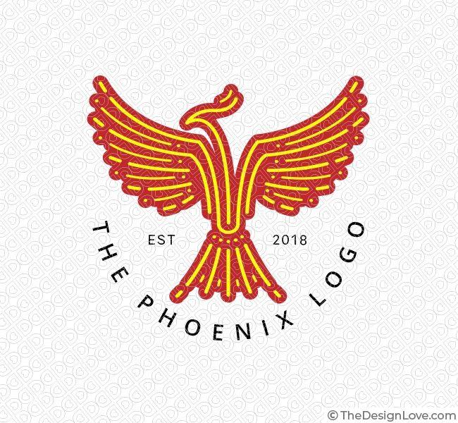 284 Logo - Simple Phoenix Logo & Business Card Template