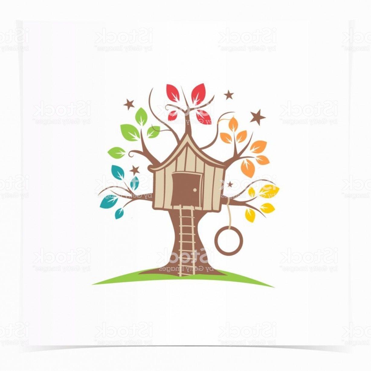 Daycare Logo - Tree House Childcare Logo Design Concept Element Daycare Education ...