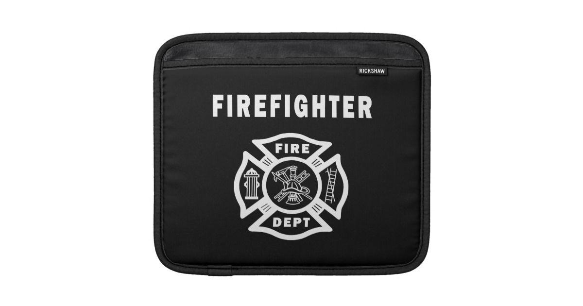 Firefigher Logo - Firefighter Logo iPad Sleeve