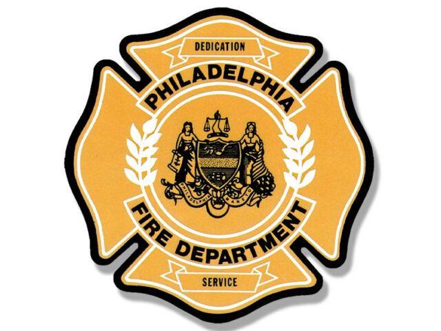 Firefigher Logo - 4x4 Inch Philadelphia Fire Department Maltese Shaped Sticker - Firefighter  Logo