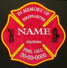 Firefigher Logo - In Memory Of FireFighter Logo Patch