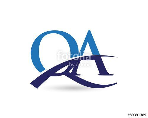 Qa Logo - QA Logo Letter Swoosh Stock Image And Royalty Free Vector Files