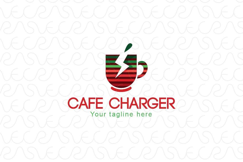 Energetic Logo - Café Charger Drink Stock Logo Template