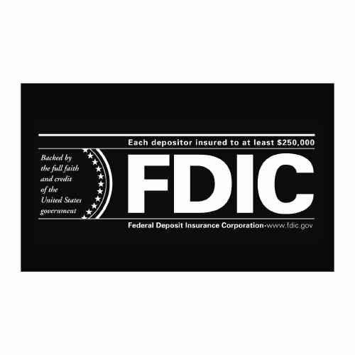 FDIC Logo - Magnetic Nameplate Insert, FDIC Logo - 1/3 Size | Block and Company