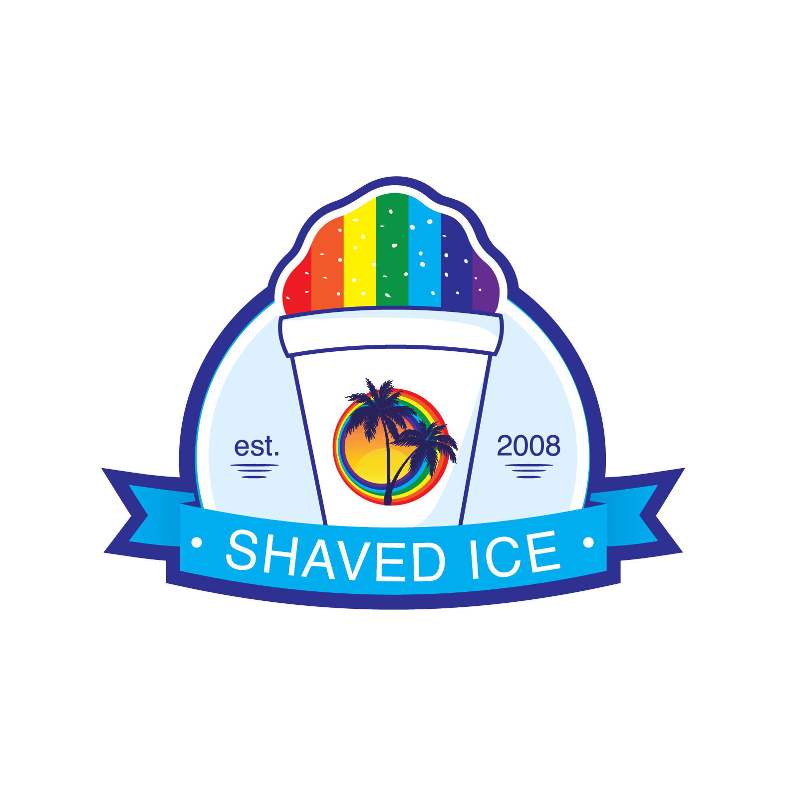 Shaved Logo - Natalia's Shaved Ice | Hey Little Sister Design