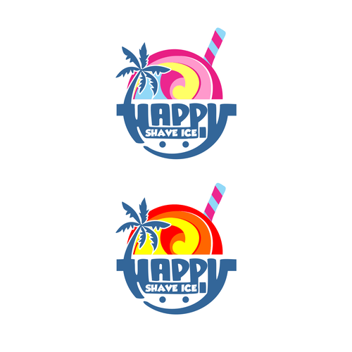 Shaved Logo - Create a Groovy Happy Logo For Happy Shave Ice | Logo design contest