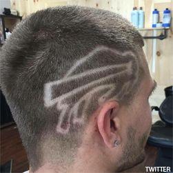 Shaved Logo - New Era Cap Offering Bills Fans Haircuts With Logo Shaved On