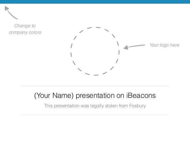 iBeacon Logo - Steal this iBeacon presentation