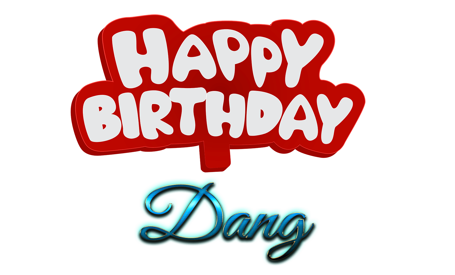 Dang Logo - Dang Happy Birthday Name Logo