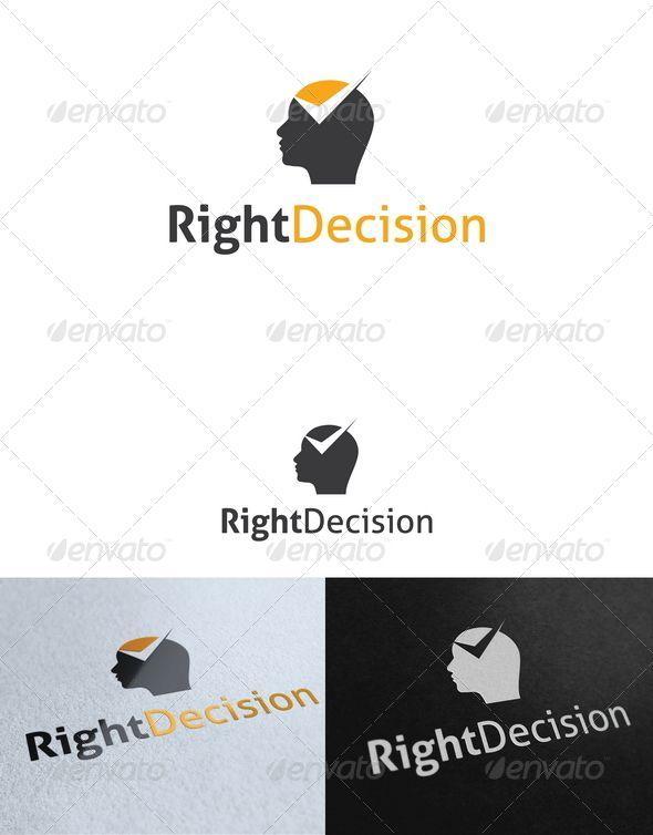 Decision Logo - Pin by LogoLoad on Humans Logos | Logo templates, Logo design ...