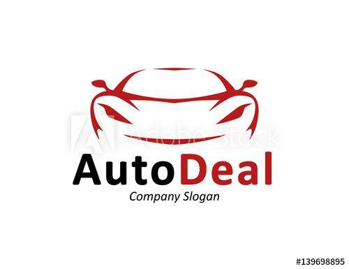 Dealership Logo - Auto car dealership logo design with front of red sports vehicle