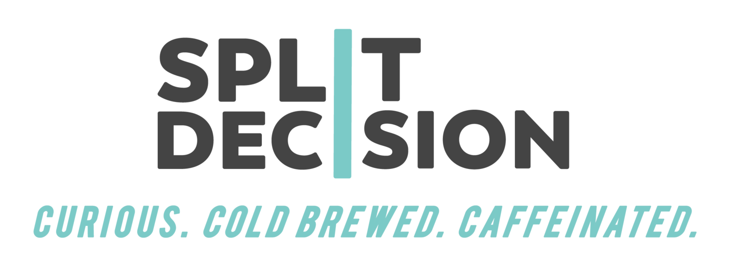 Decision Logo - Split Decision Cold Brew | Bold Cold Brew Mashups