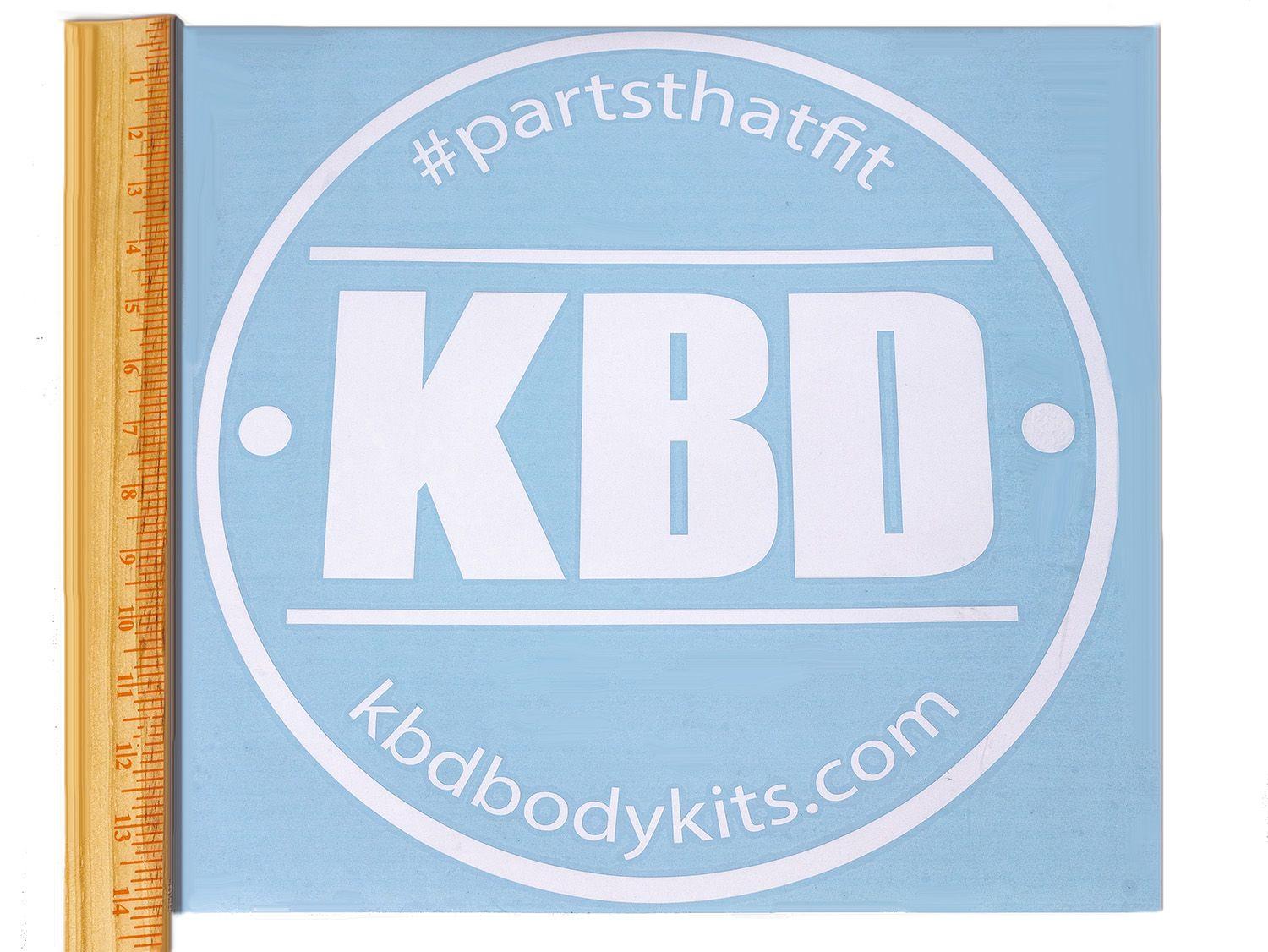 KBD Logo - KBD Logo Sticker DCL 0001