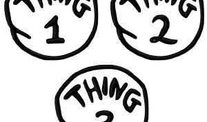 Thing Logo - Thing 1 And Thing 2 Logo Clipart Image