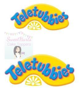 Telletubbies Logo - Details about TELETUBBIES LOGO CAKE TOPPER X2 EDIBLE ICING PRINT CAKE  DECORATIONS