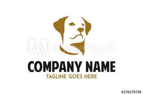 Labrador Logo - labrador retriever dog logo vector illustration this stock