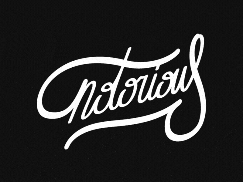 Notorious Logo - Notorious logo with a bit of life by educastellanos on Dribbble