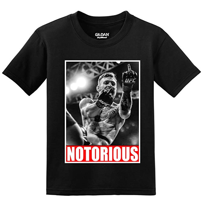 Notorious Logo - Mayweather vs. Conor McGregor Notorious Fook You Logo T-shirt, Large Black