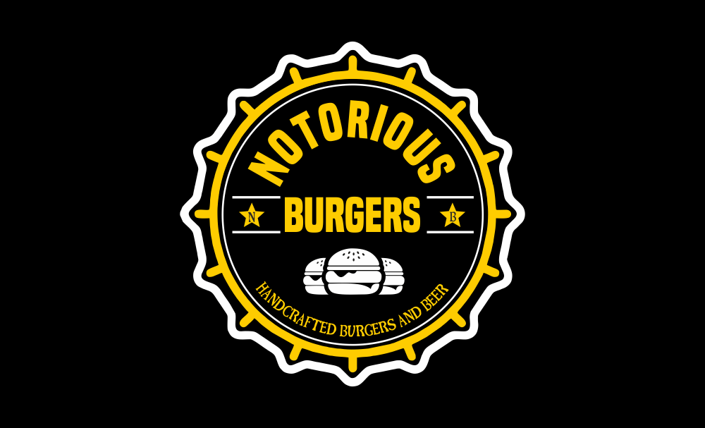 Notorious Logo - Traditional, Bold, Burger Restaurant Logo Design For NB And Or