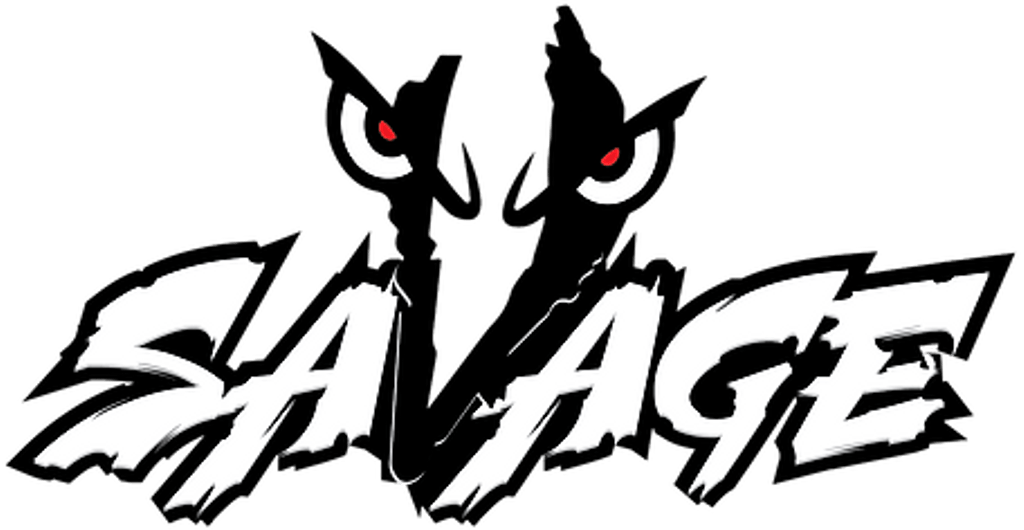 Savage Logo - savage logo redeyes - Sticker by Ryan Quotah