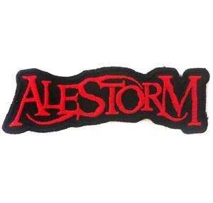 Alestorm Logo - Details About OFFICIAL LICENSED CUTOUT WOVEN SEW ON PATCH METAL PIRATE