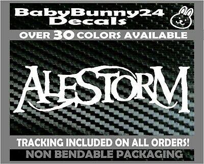 Alestorm Logo - ALESTORM LOGO VINYL DECAL Sticker Car Truck Pirate Metal Band Tour Van Laptop