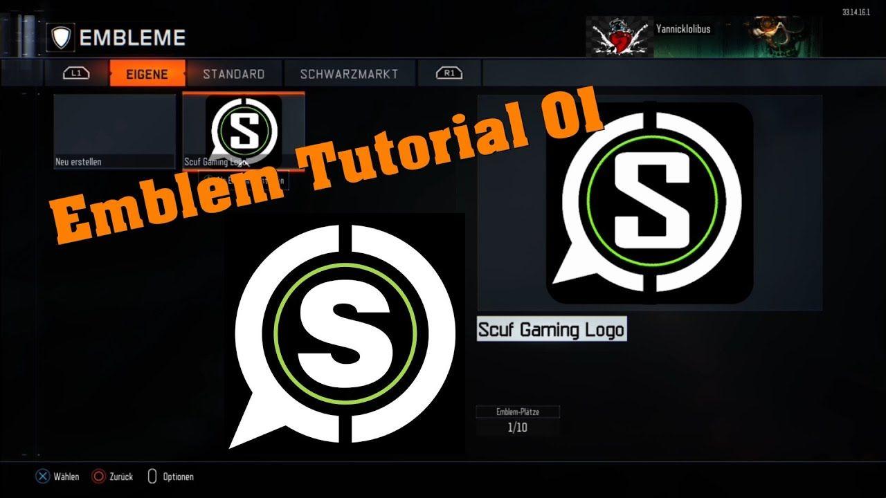 Scuf Logo - Black Ops 3: Scuf Gaming Logo - Emblem Tutorial #01