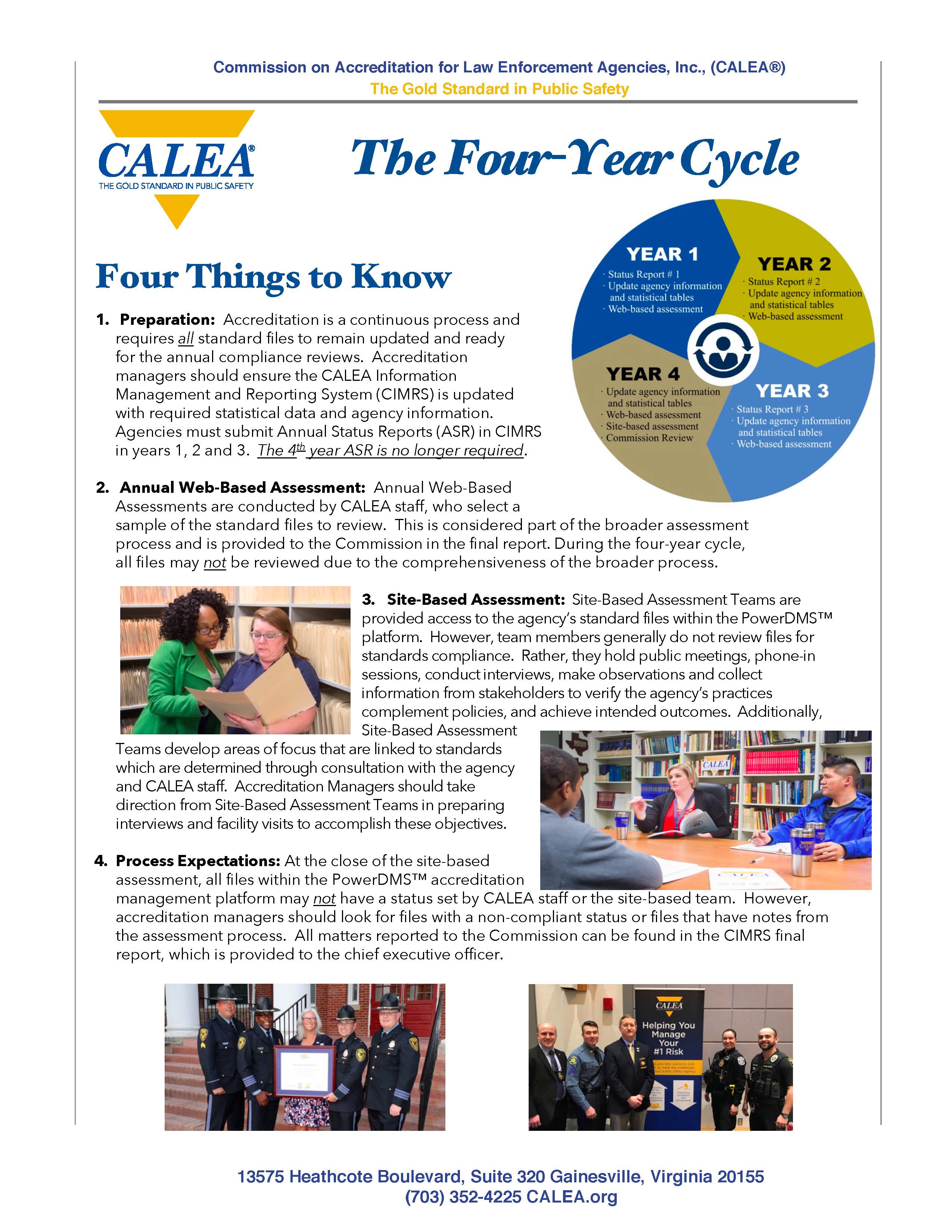 Calea Logo - Four Year Process Reminder. CALEA®