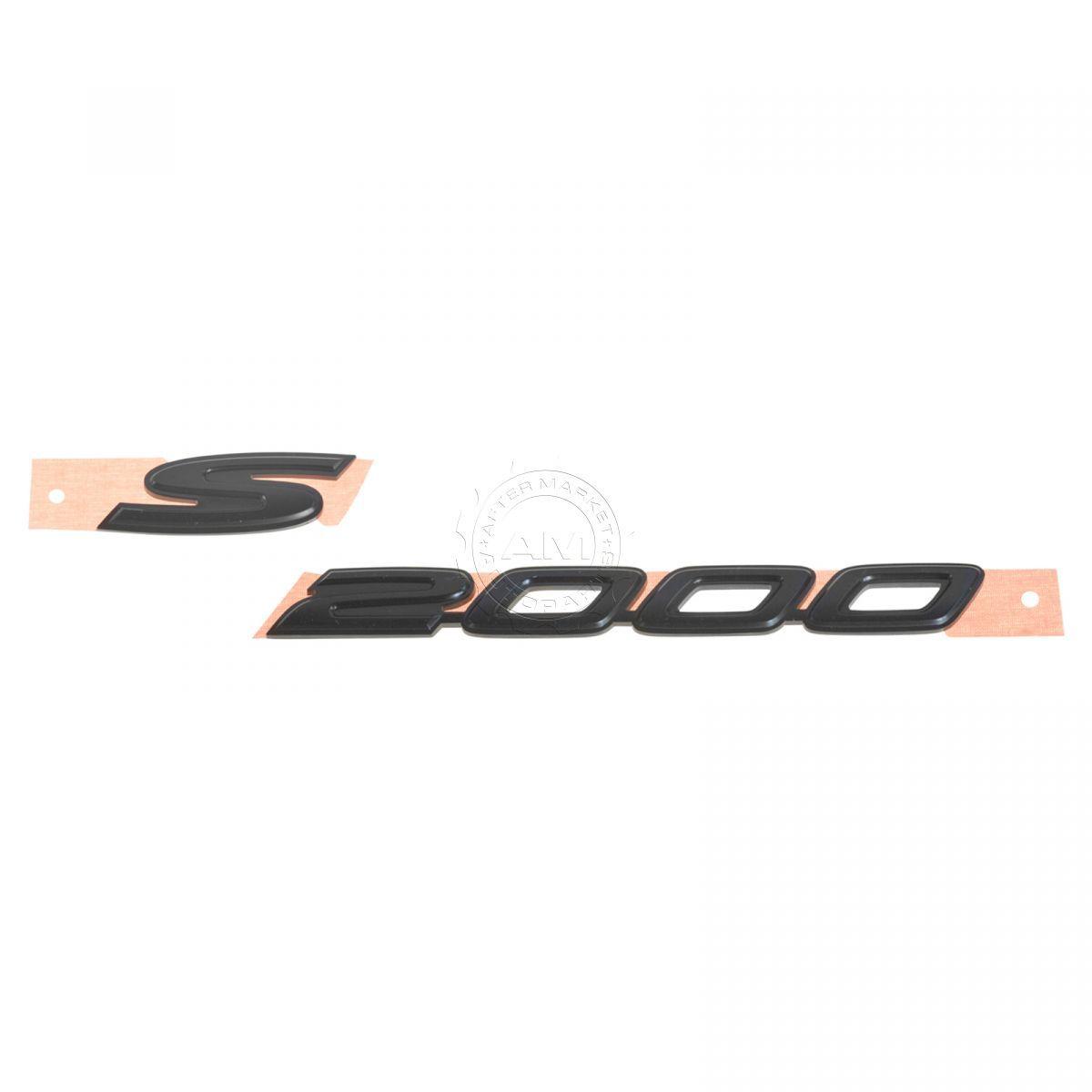 S2000 Logo - Details about OEM Fender Mounted Black S2000 Logo Emblem Nameplate LH or RH  for Honda S2000