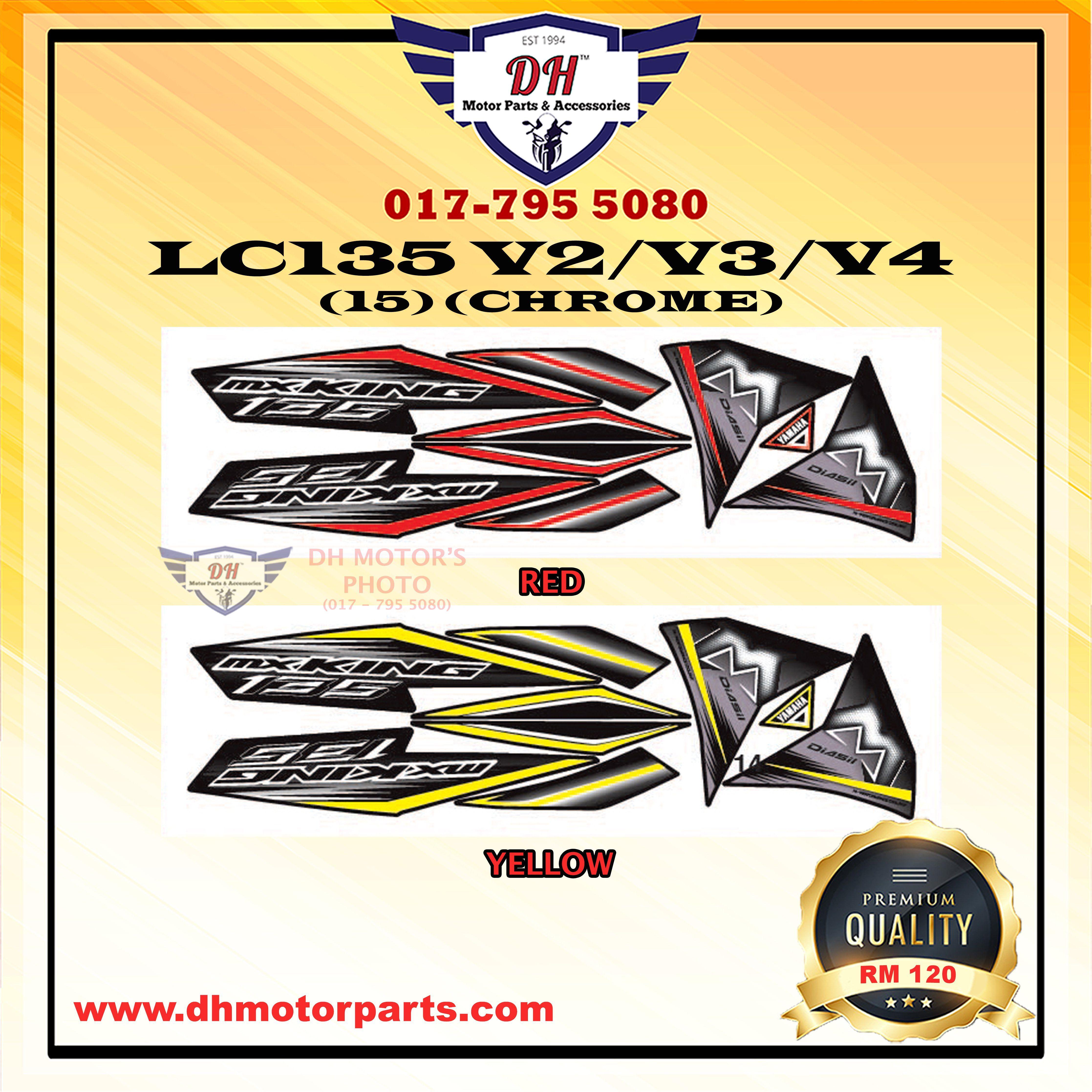 LC135 Logo - LC135 V2 / V3 / V4 STICKER BODY YAMAHA LC 135 MX KING VIETNAM 15