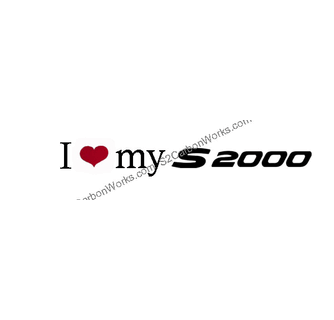 S2000 Logo - I Heart My JDM S2000 Logo Sticker Decal