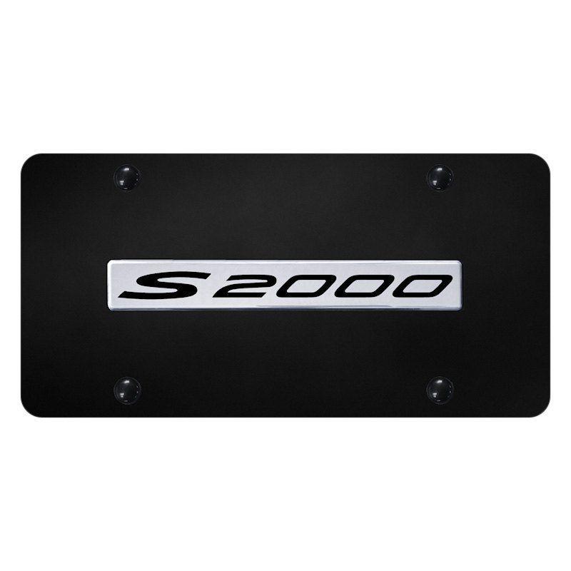 S2000 Logo - Autogold® - License Plate with 3D S2000 Logo