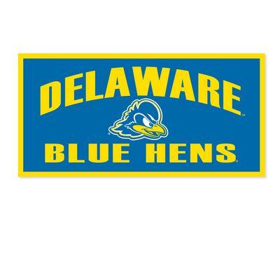 Delaware Logo - Delaware Blue Hens Horizontal Multi Color Logo Banner