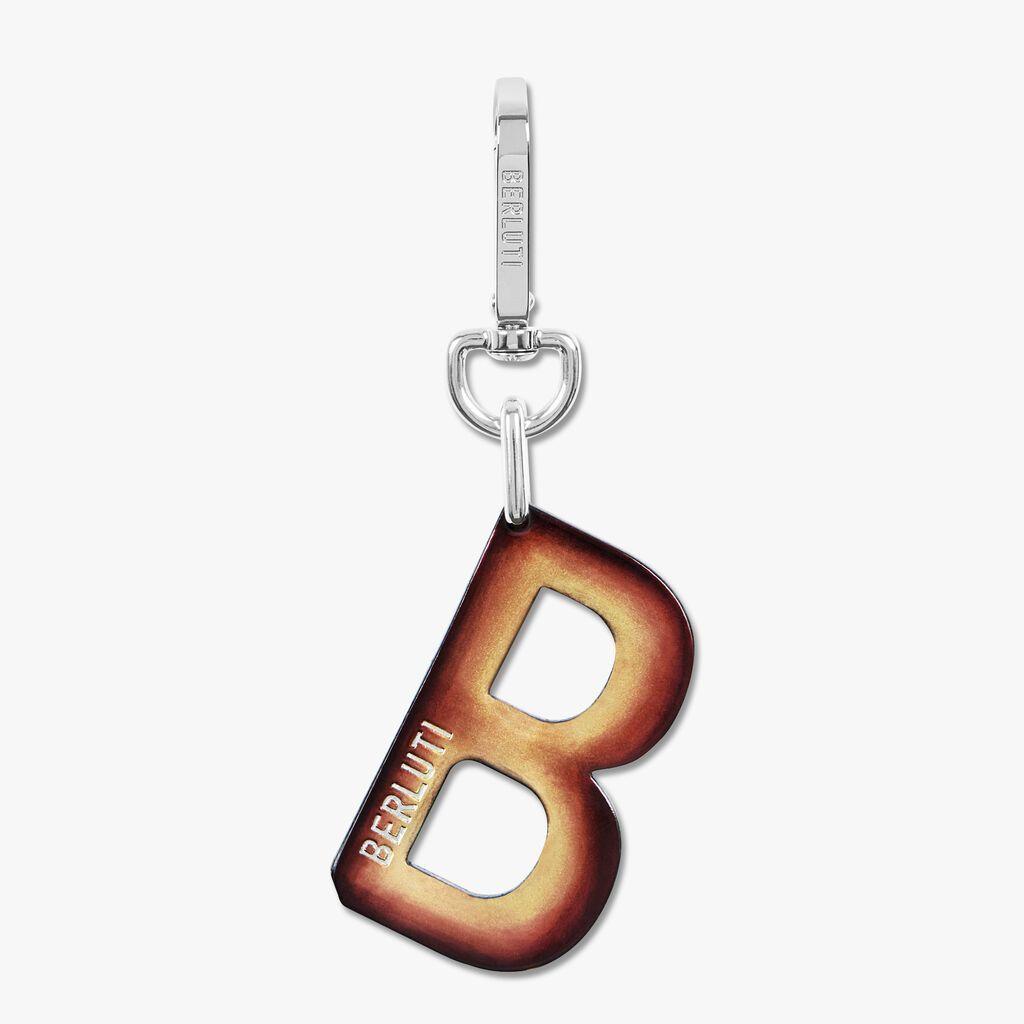 Berluti Logo - B Logo Leather Key Ring