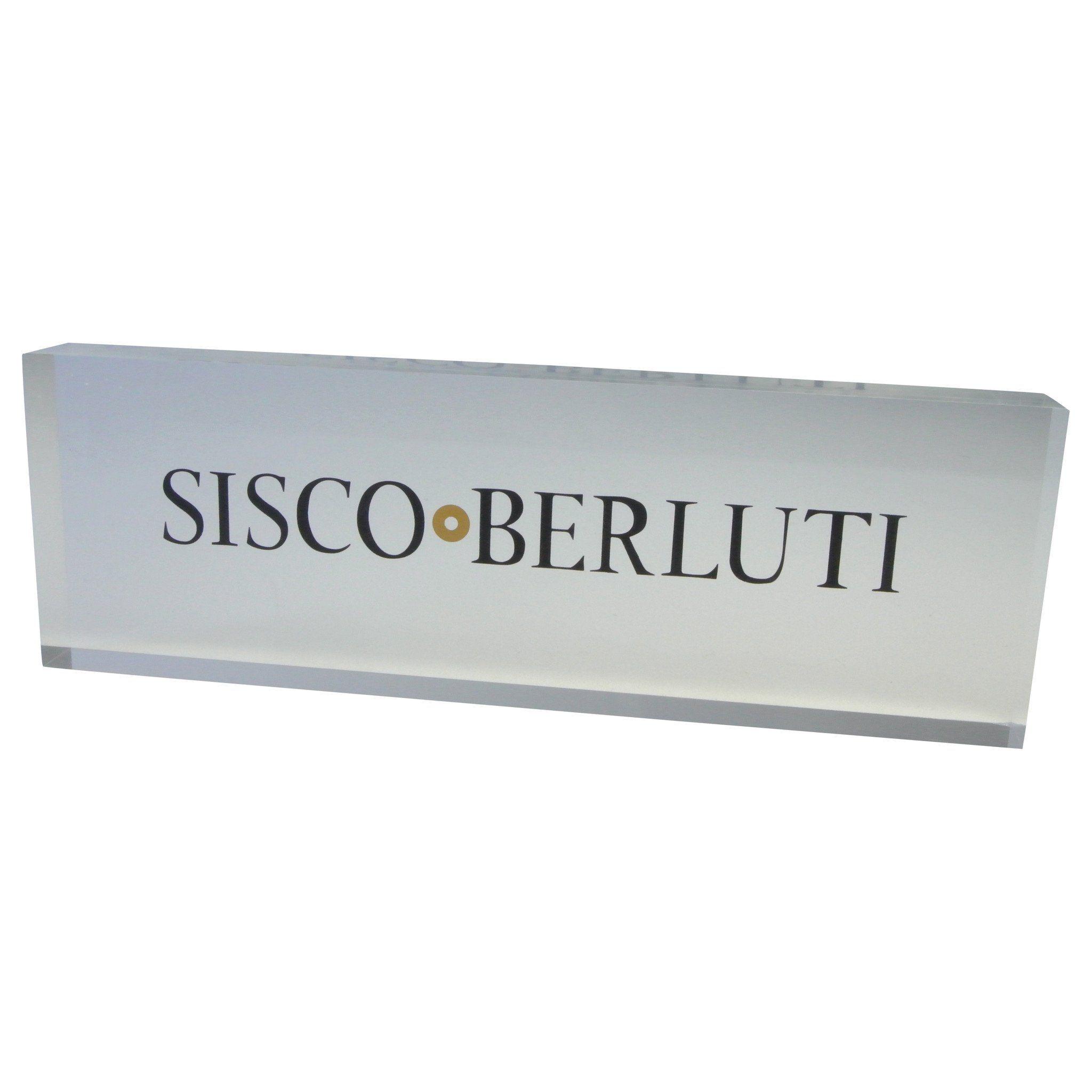 Berluti Logo - Sisco + Berluti Logo Lucite Display