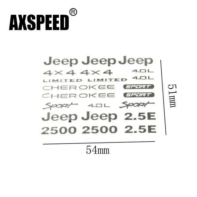 Axial Logo - US $3.25 39% OFF|1/10 Scale RC Wrangler Jeep AXIAL SCX10 JEEP JK D90 Logo  Marks Stickers Set AX90027 AX90028 AX90034 AX90035-in Parts & Accessories  ...