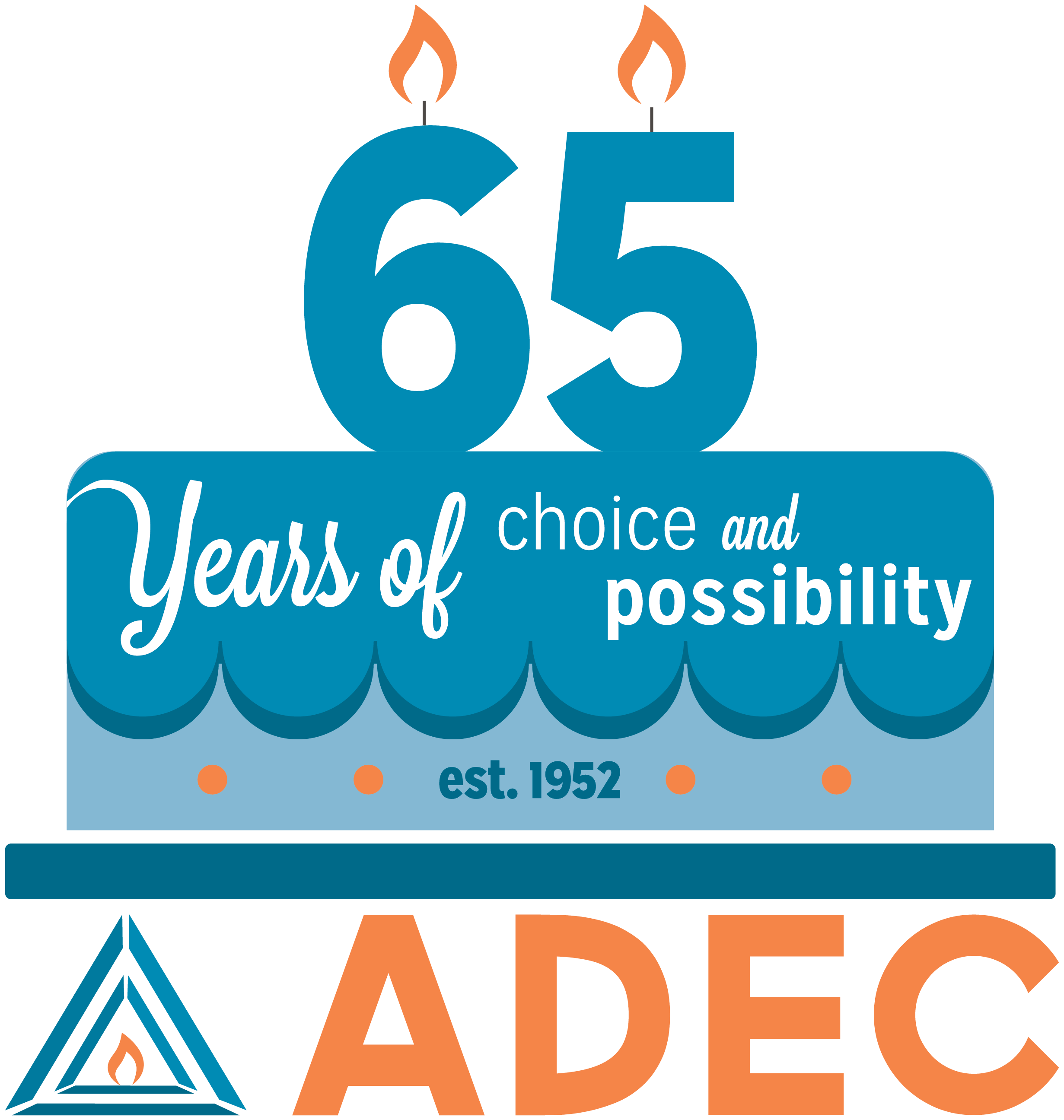 ADEC Logo - ADEC 65 Years Logo - ADEC