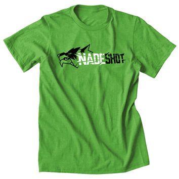 Nadeshot Logo - NaDeSHot Logo Short Sleeve - BlkWht on LGrn