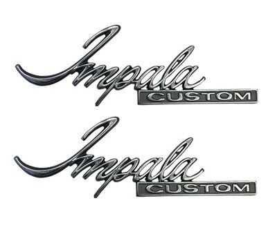 Impala Logo - 1971-76 ROOF EMBLEM, IMPALA CUSTOM (PR)
