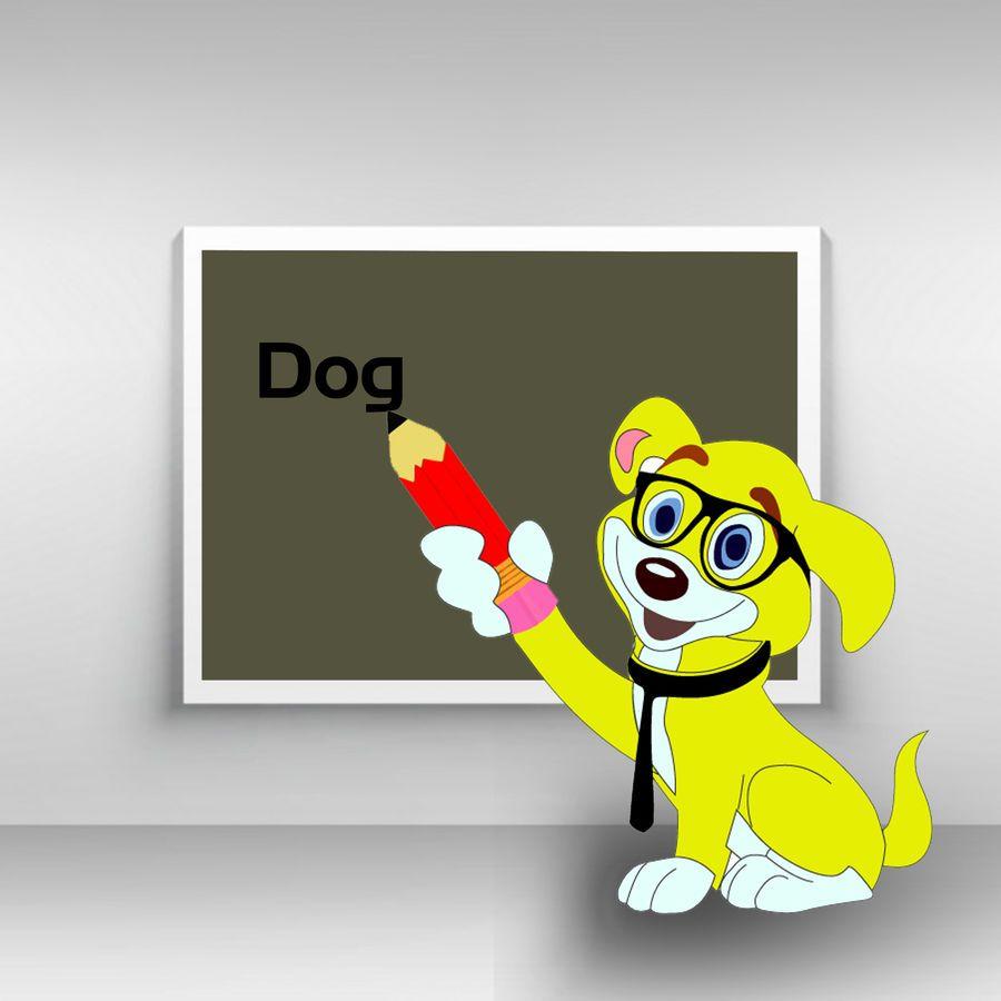 Drawing Logo - Entry #30 by juwelmia2210 for Logo design - Cartoon Dog Drawing logo ...