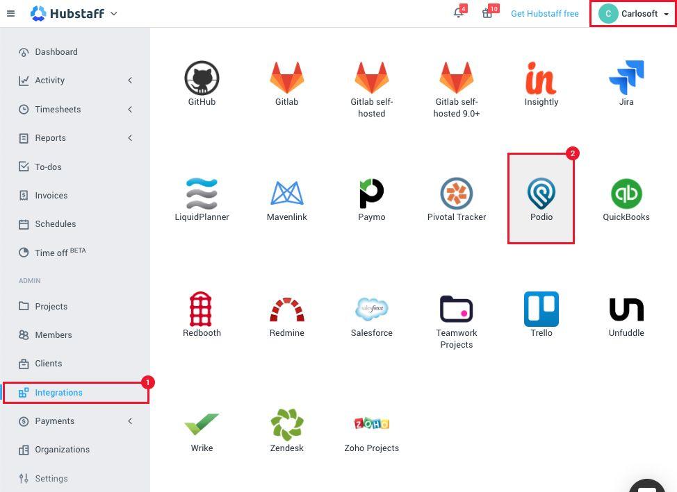 Podio Logo - Hubstaff and Podio Time Tracking Integration