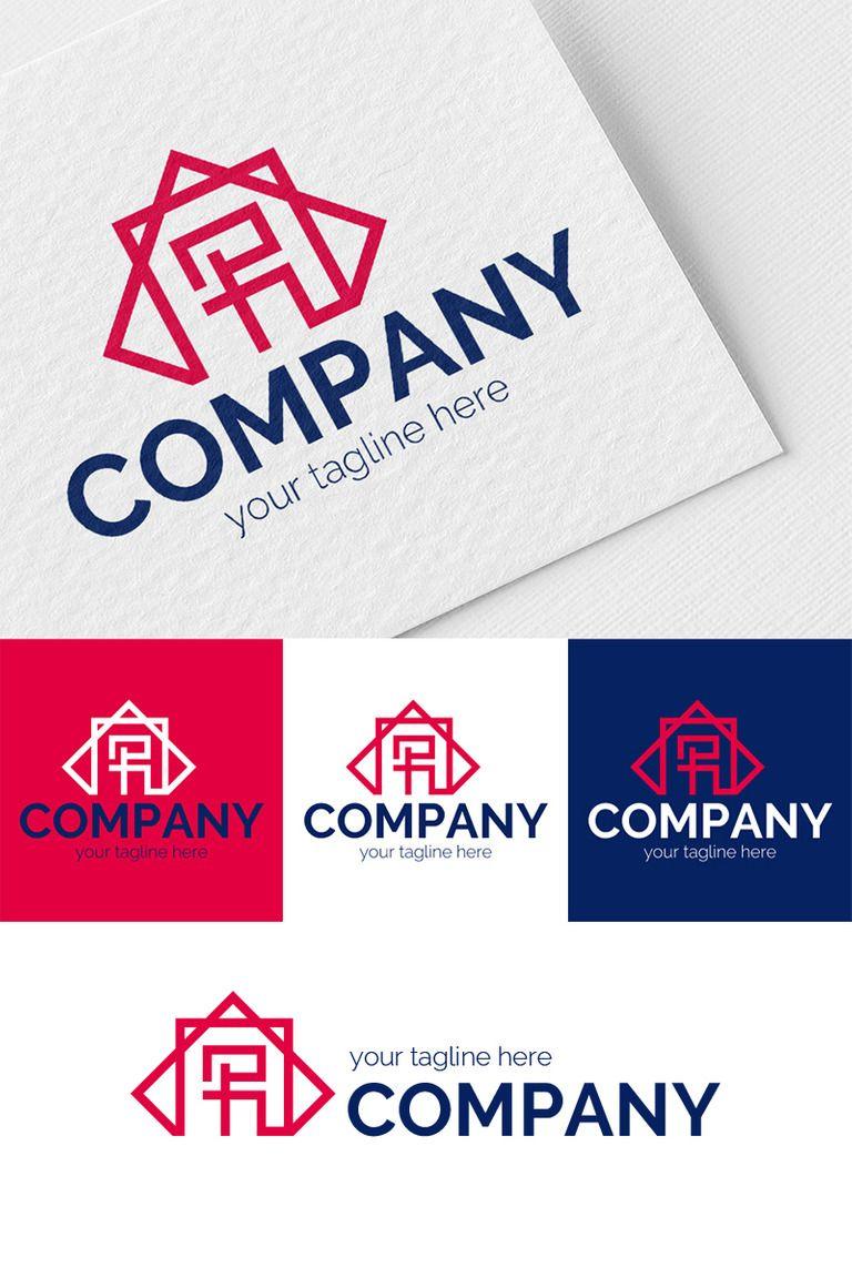 Rhombus Logo - R in a Square and Rhombus Logo Template
