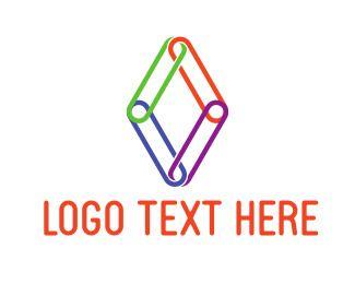 Rhombus Logo - Paper Clips Logo