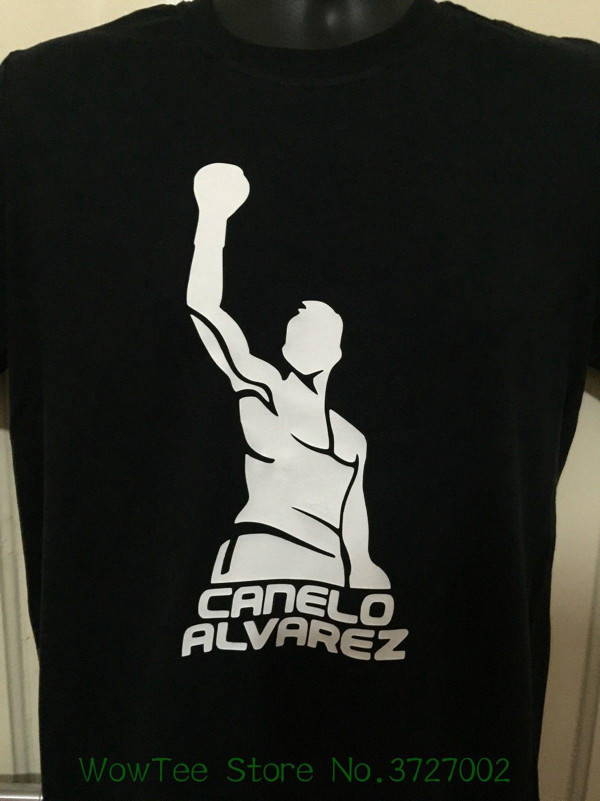 Boxer Logo - Canelo Alvarez Logo Boxer Boxer Box Ggg Joshua Khan Pacquiao Black Whites New Fashion Cool Casual T Shirts